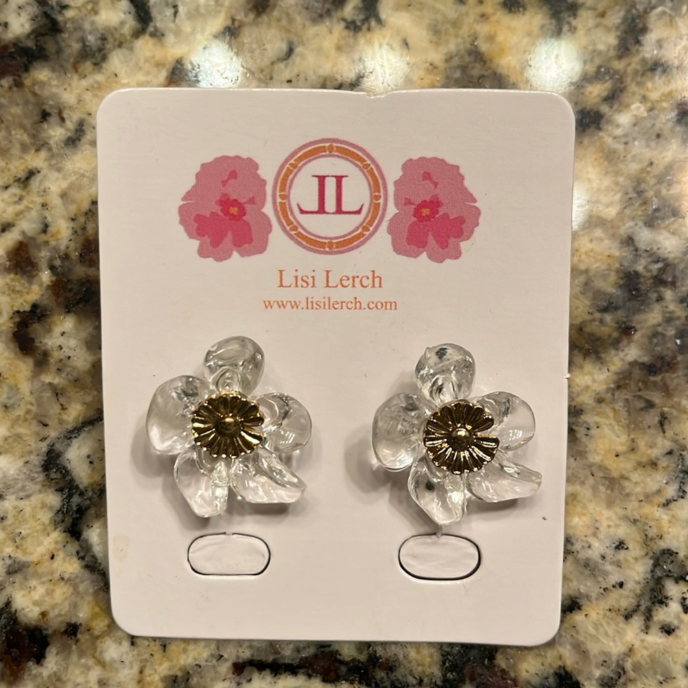 Lisi Lerch acrylic flower stud earrings